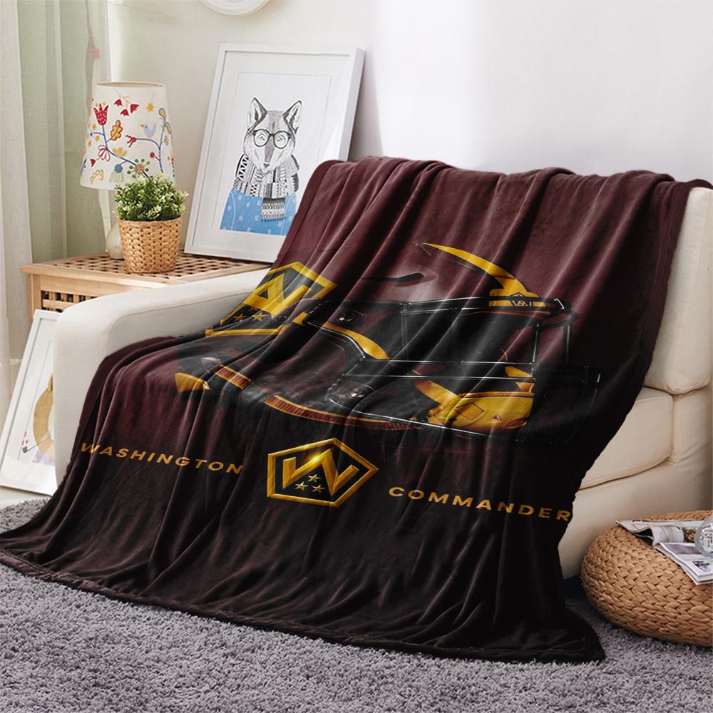 Washington Commanders Print Flannel Blanket, High quality Comfortable for All Seasons, Home Decor, Warmth and Comfort, Perfect for Christmas Gifts