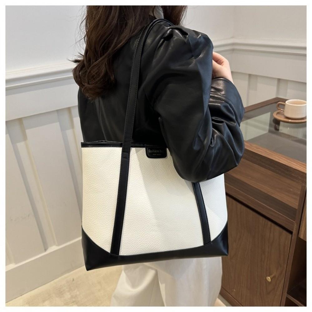 Handbag Women Shoulder Bag Korean Style Ladies Commute Bag Casual PU  Tote Bag  Office Worker