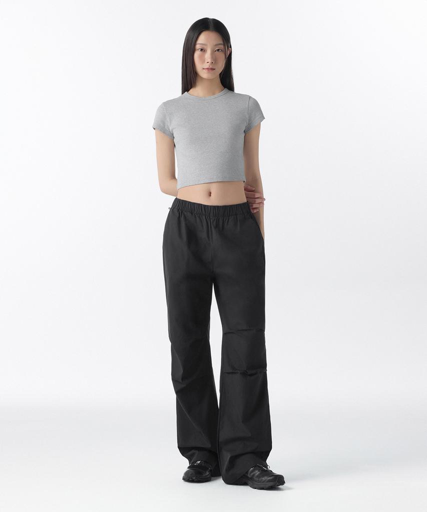 MUSINSA STANDARD WOMAN Women'S Wrap Skirt Parachute Pants [Black]