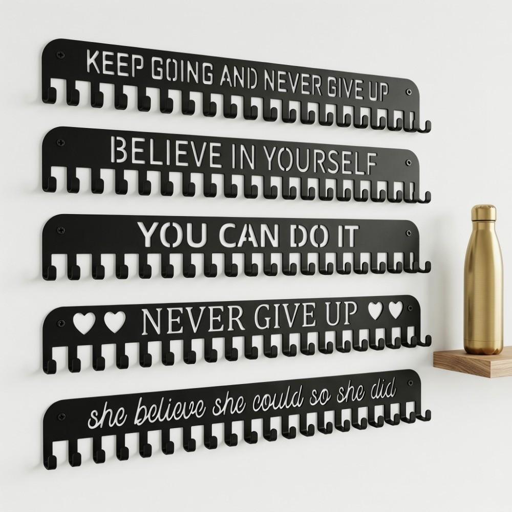 20 Hooks Medal Display Rack Sturdy Medal Hook Wall Decor Award Hanger Holder Sports Award