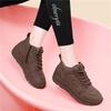 Soft-soled bread shoes autumn and winter new lightweight and versatile casual sports shoes non-slip velvet high-top cotton shoes