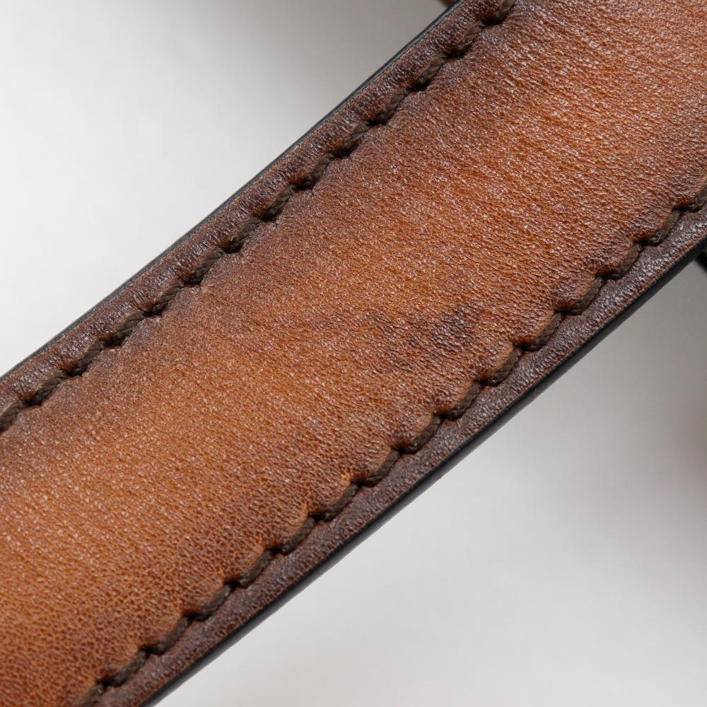 Berluti Modernist Vertical Tote Bag Calligraphy Scrit Brown Calfskin mens Used