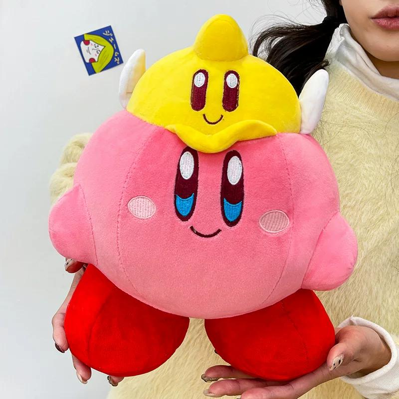 30/40/50cm Cupid Kirby Plush Toy Cute Angel Kirby Soft Fluffy Stuffed Game Character Doll Throw Pillow Home Sofa Room Decor Gift