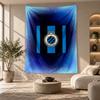 Arazzo Decorativo, Arte da Parete Stampata Club Brugge FC, Appeso a Parete Leggero per Sfondo Camera da Letto