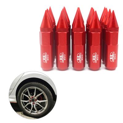 20Pcs Racing Jdm Style Extended Tuner Spike Lug Nuts M12X1.25 / M12X1.5 Wheels Rims Aluminium Lug Nut Wheel Accessories