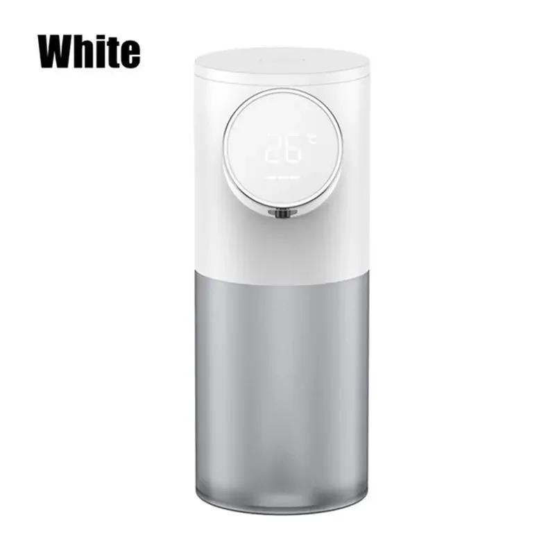 

Автоматический дозатор мыла-пены 320 мл, перезаряжаемый через USB, дозаторы жидкого мыла, цифровой дисплей, пенное дезинфицирующее средство для рук, стиральная машина белый