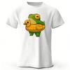 Frog Who Can't Swim Cotton Short Sleeves Shirt with Multiple Colors To Choose From Men's Oversized Breathable T-shirt