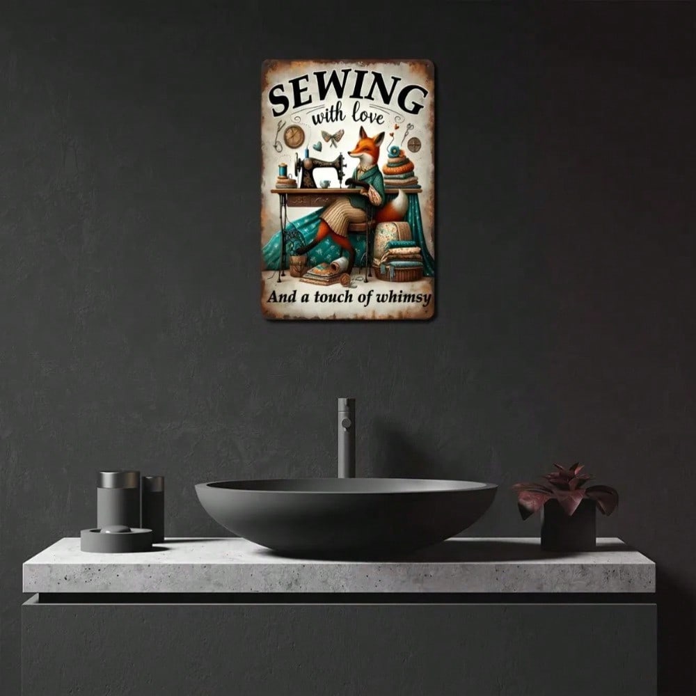 Vintage Tin Sign 8x12 Inch Metal Wall Art Home Bar Kitchen Cafe Decor