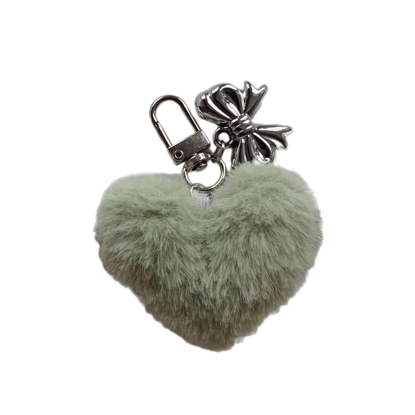 

Милый плюшевый брелок-подвеска в виде сердца с бантиком, прекрасные подвесные украшения, брелок-шарм для кошелька, сумки, рюкзака, сумочки 6