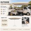 Base Fixator Patio Umbrella Heavy Duty Square Courtyard Umbrella Sunshade Umbrella  Garden