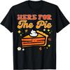 Hier für den Kuchen Lustiges Retro Thanksgiving Herren Damen Kinder T-Shirt