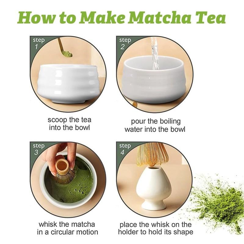 Matcha Bowl Whisk Set Tool Bamboo Brush Household Baking Tea Tools Japanese Matcha Tea Ceremony Premium Kit