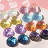 10pcs Glitter Geometry Rounds Cabochon Beads for Crafts DIY Resin Art Flatback Jewelry Making Embellishments