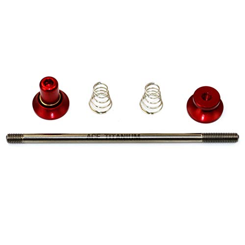 Silverock Bicycle Titanium Skewer Hub Parts for MTB and Road Bikes, Slow Quick Release Quick Release Lever, Black, 135mm, 130mm, 100mm