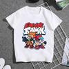 Hot Game Friday Night Funkin Cartoon Kids T Shirt Girls Summer Fashion Tops Baby Boys Clothes Children Short Sleeve T-shirt