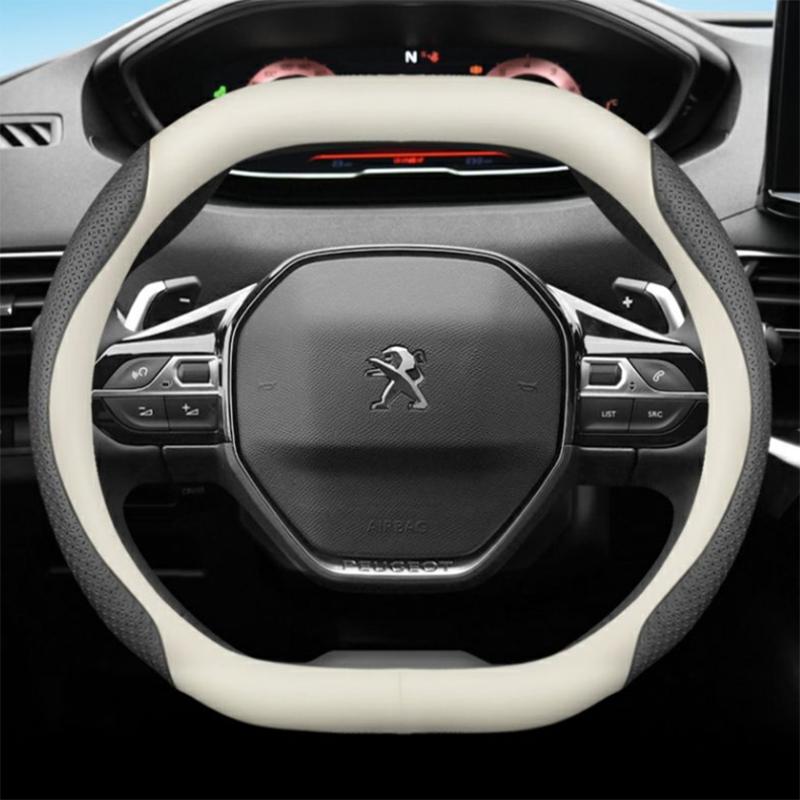 Leather Car Steering Wheel Cover for