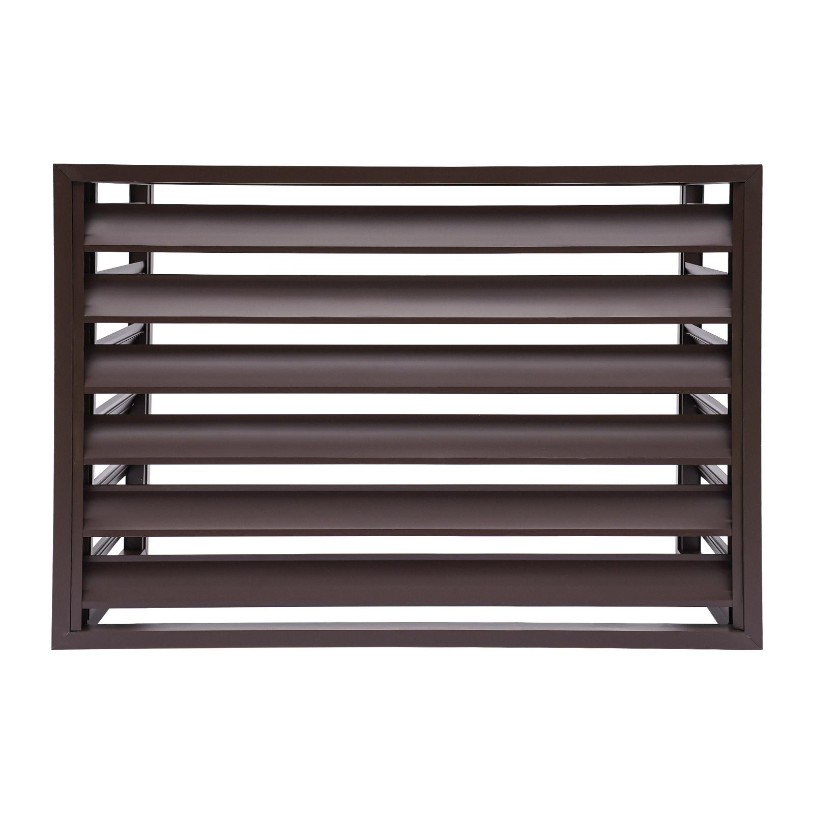 

Защитный экран для наружного блока кондиционера, темно-серый сплав алюминия, защита от посторонних взглядов для сада, двора, балкона