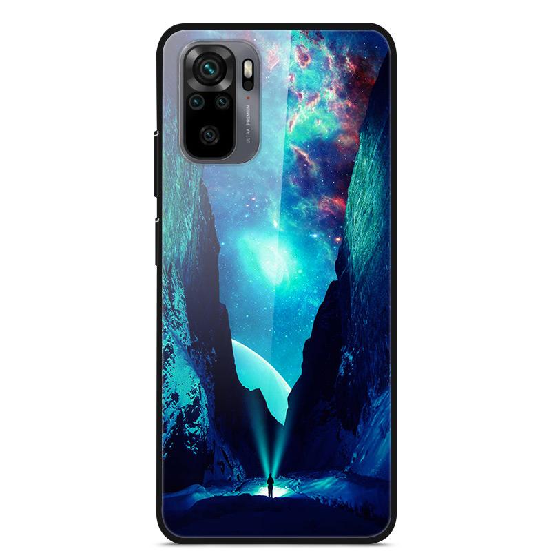 Tempered Glass Case For Xiaomi Redmi Note10 Pro Case Glass Back Cover For Xiaomi Redmi Note 10 10Pro Max Case Note10 5G Shell
