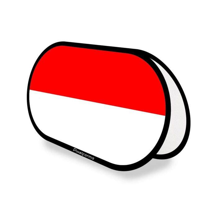 Drapeau - Multicolore - Indonésie - 70 x 120 cm - Polyester - Pliable rétractable