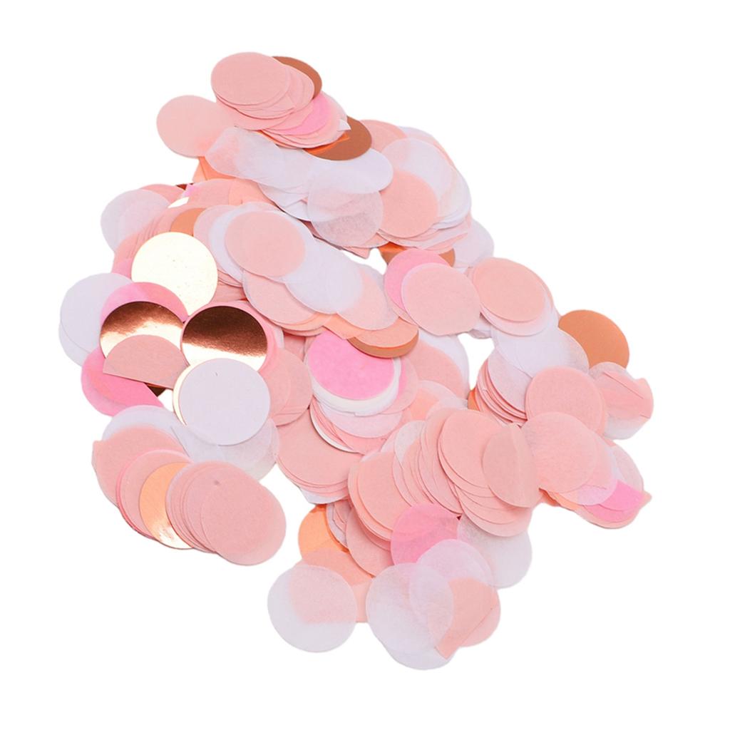Round Confetti 2.5cm 30g Colorful Tissue and Foil Confetti Dots for Wedding Birthday Party Decoration 30g