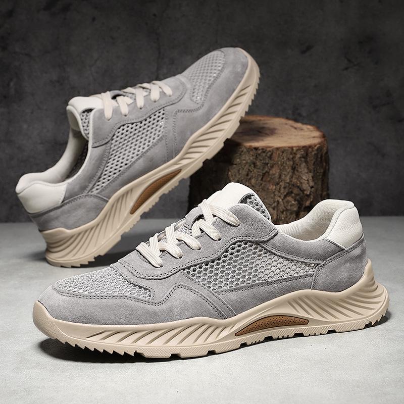 

26 Spring/Summer Men s Breathable Mesh Casual Outdoor Sports and Hiking Shoes - Large Sizes Available 46 сірий