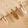 1pcs Bridesmaid Hair Clips Gold Girl's Seamless Hairpin Wedding Hair Accessories for Long Hair Ornaments Resin Bridesmaid Gift