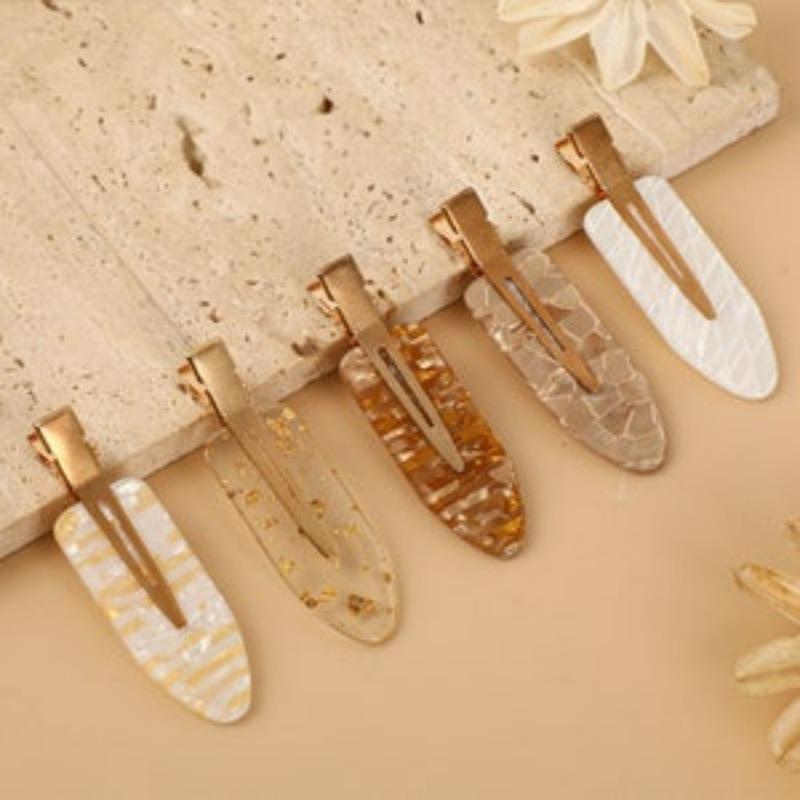 1pcs Bridesmaid Hair Clips Gold Girl's Seamless Hairpin Wedding Hair Accessories for Long Hair Ornaments Resin Bridesmaid Gift