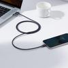 Cable for fast charging and data transfer USB Iphone Lightning 24A 2m black