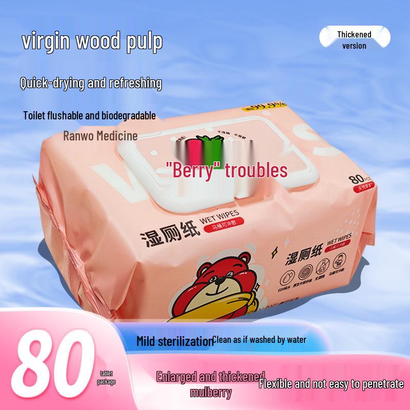 Ranwo Flushable Wet Wipes Family Pack