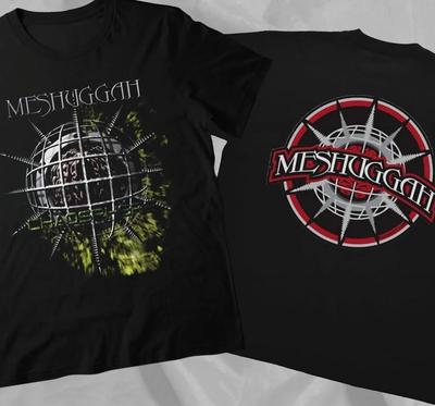 Meshuggah Band T-shirt 2 lati nero 100% Cotone Magliette Uomo Top Maglietta Unisex Tutte le taglie S-5Xl 2F109