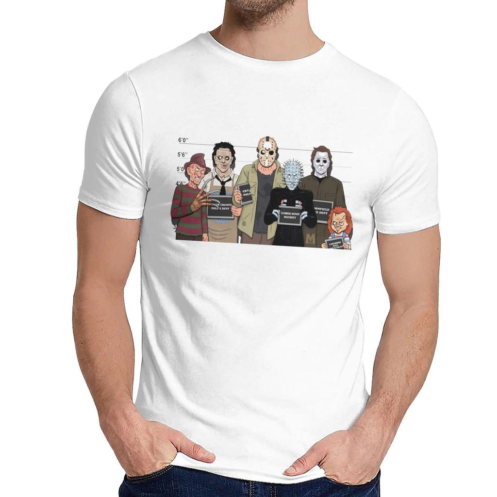 O Neck Stephen King Horror Tee Usual Suspects Serial Killers Horror Movie T Shirt Arrival