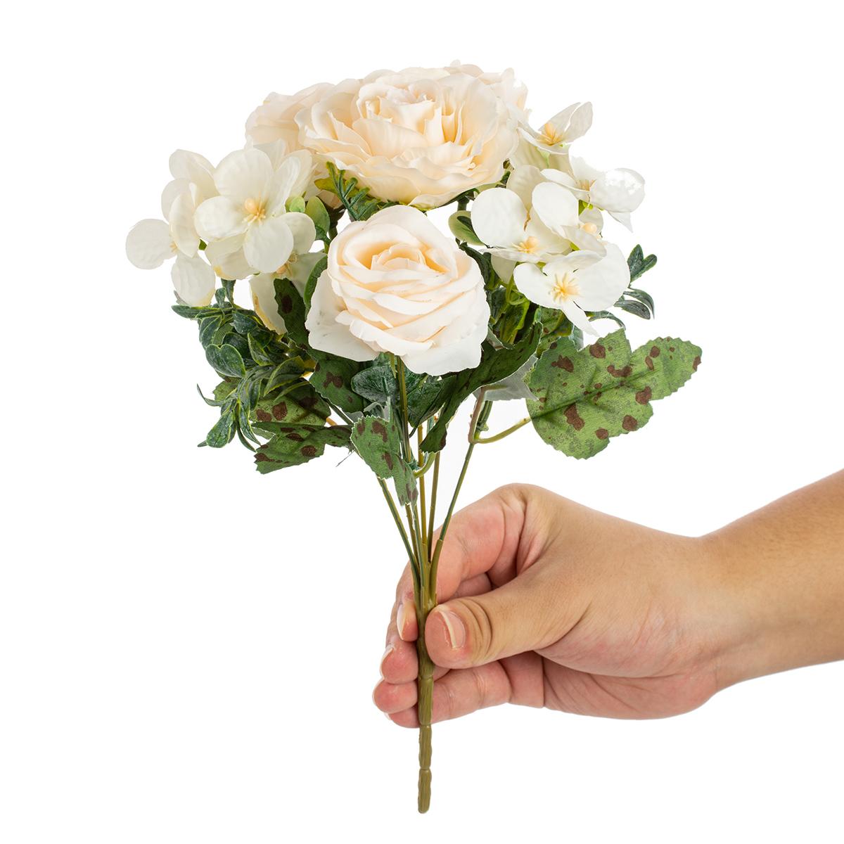 

Artificial flower Silk hydrangea rose Festival Outdoor garden Wedding Bride Bouquet vase Holiday party Diy gift stage props 1pc белый