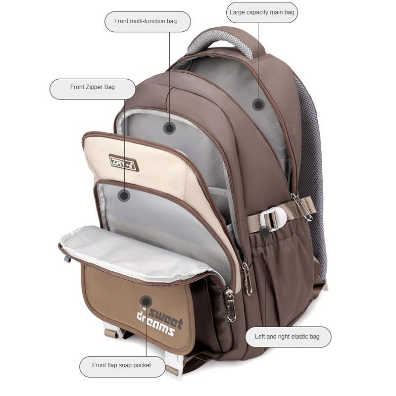 School Bags Polyester Waterproof Backpack and Shoul Bag Set (34*24*47cm)