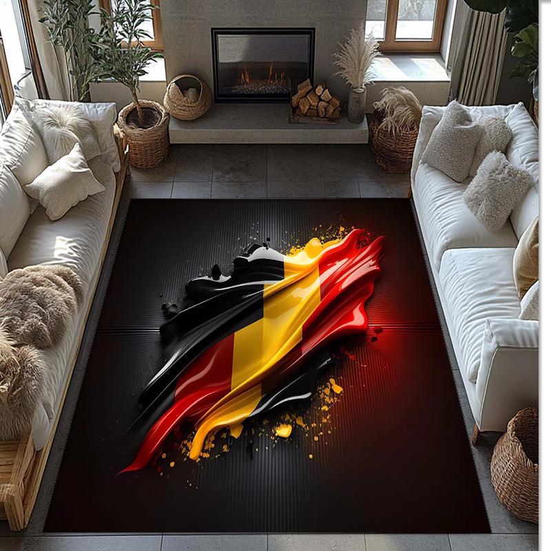Germany national football team Printed Flannel Area Rug Non Slip Soft Polyester Floor Carpet Indoor Decor Mat for Bedroom Living Room Sofa
