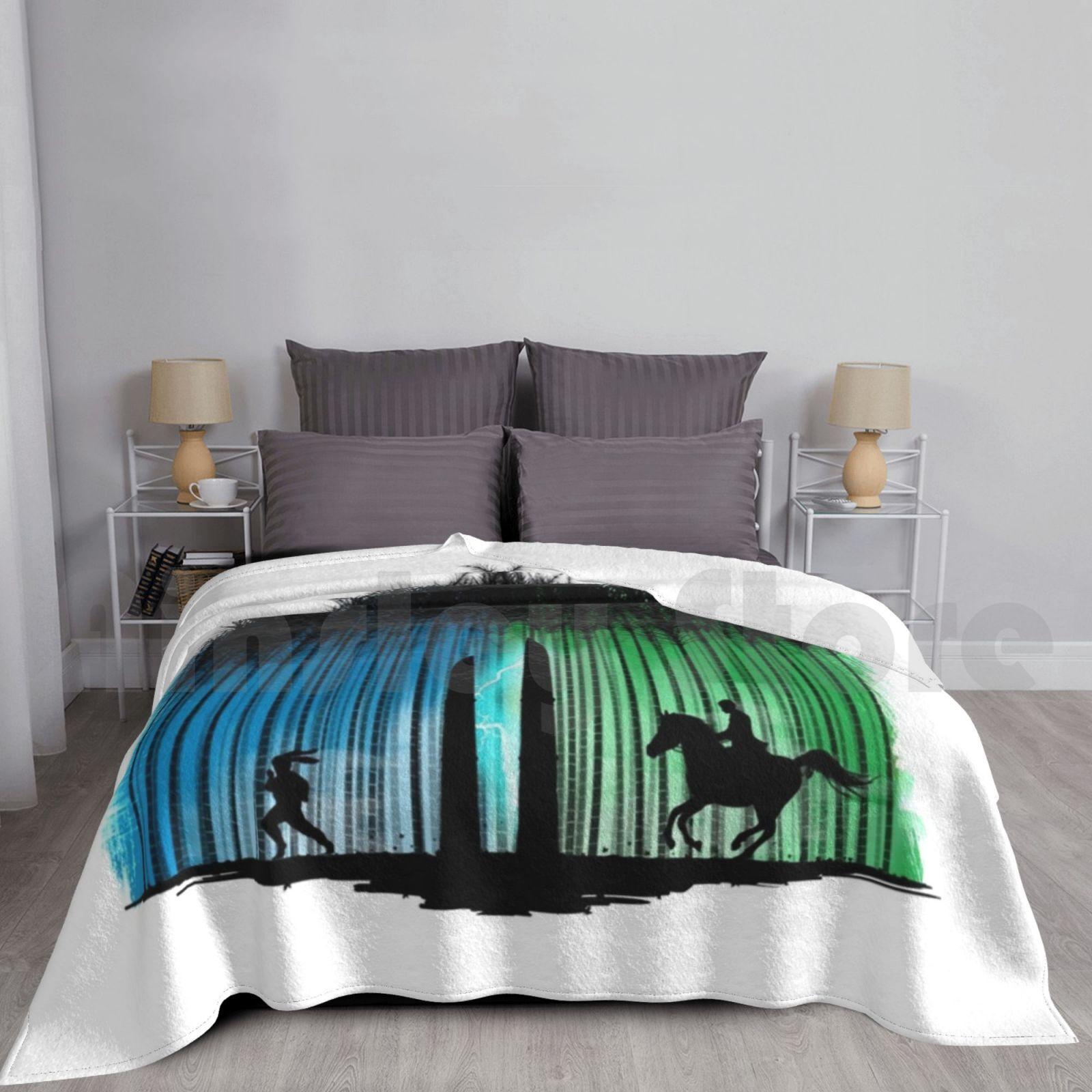 Chasing The Rabbit Blanket For Sofa Bed Travel The King Eternal Monarch Drama K Drama Korean Drama Lee Min Ho Size: 75*100cm, Weight: 230 GSM