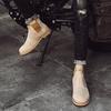 Handgefertigte Luxusmarke Kuhveloursleder Winter Herrenstiefel Chelsea Modeschuhe Vintage Motorradstiefel Warme Winterstiefel für Herren