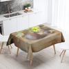 Abstract Art Food Illustration Tablecloth Oil-proof Tablecloth Waterproof Picnic Fabric Nordic Home Decoration