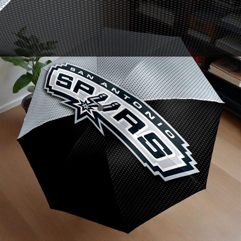 San Antonio Logo Umbrella 8-Frame for Travel, Camping, Casual Lightweight Portable Umbrella, Essential for Every Family Holidays Gift