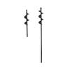 Garden Auger Spiral Soil Auger Umbrella Hole Excavator Solid Shaft Auger Flower For Planting Digging Soil Nursery Flowers