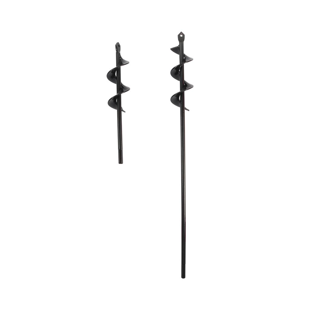 Garden Auger Spiral Soil Auger Umbrella Hole Excavator Solid Shaft Auger Flower For Planting Digging Soil Nursery Flowers