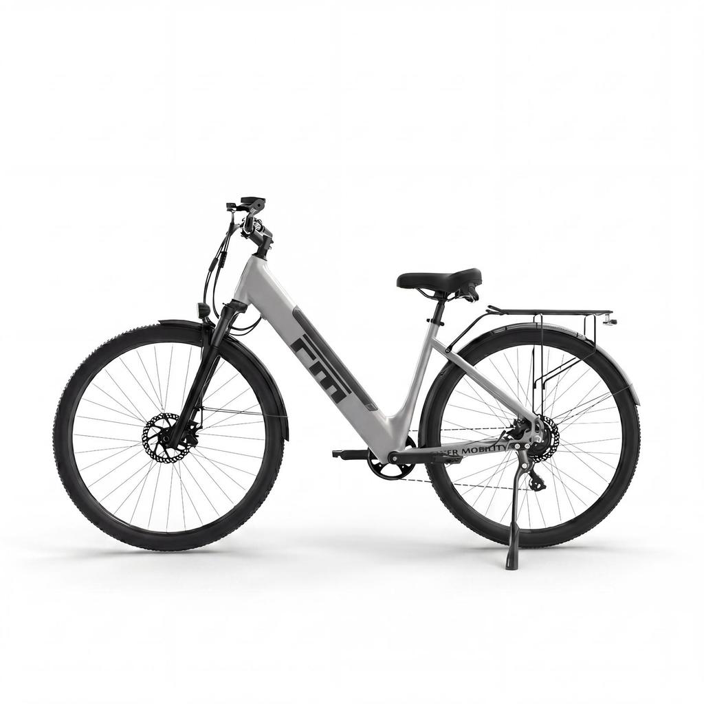 FINER MOBILITY M2 Plus City Urban E-Bike 36V13Ah Akku 27,5 Zoll Breite Reifen 250W Motor 130KM Reichweite Mehrere Terrains Elektrofahrrad