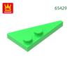 Non-Toxic 196Pcs/Lot 65429 2X4 Wedge Plate Left Pointed Building Blocks Moc Accessories Compatible With Brick Diy Spare Parts To