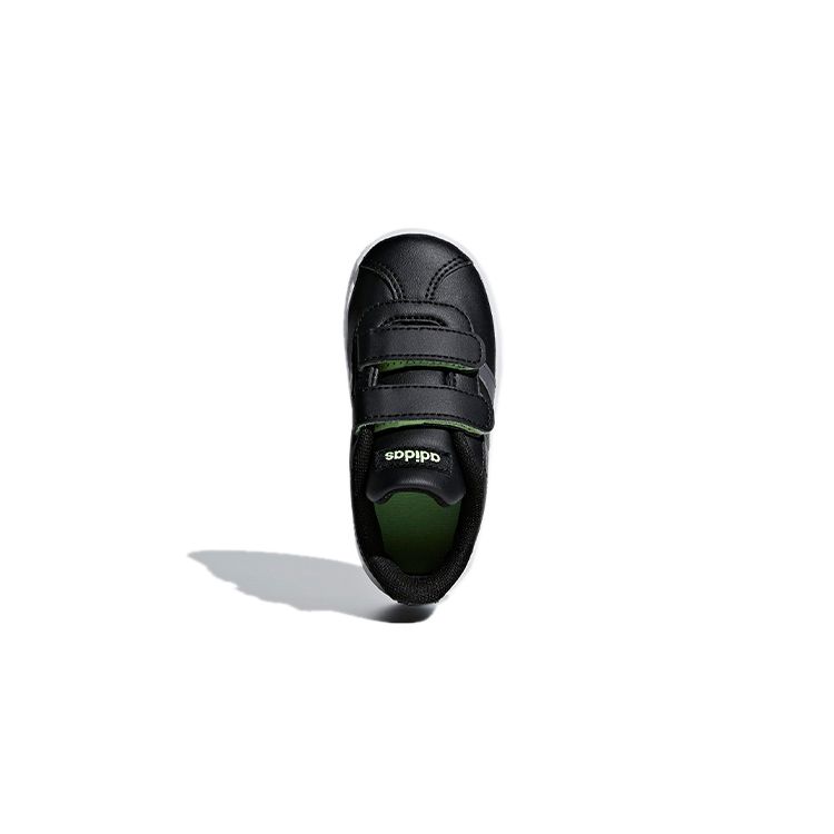 adidas Vl Court 2.0 Durable Low-Top Skate Shoes Baby Sneaker Black F36402