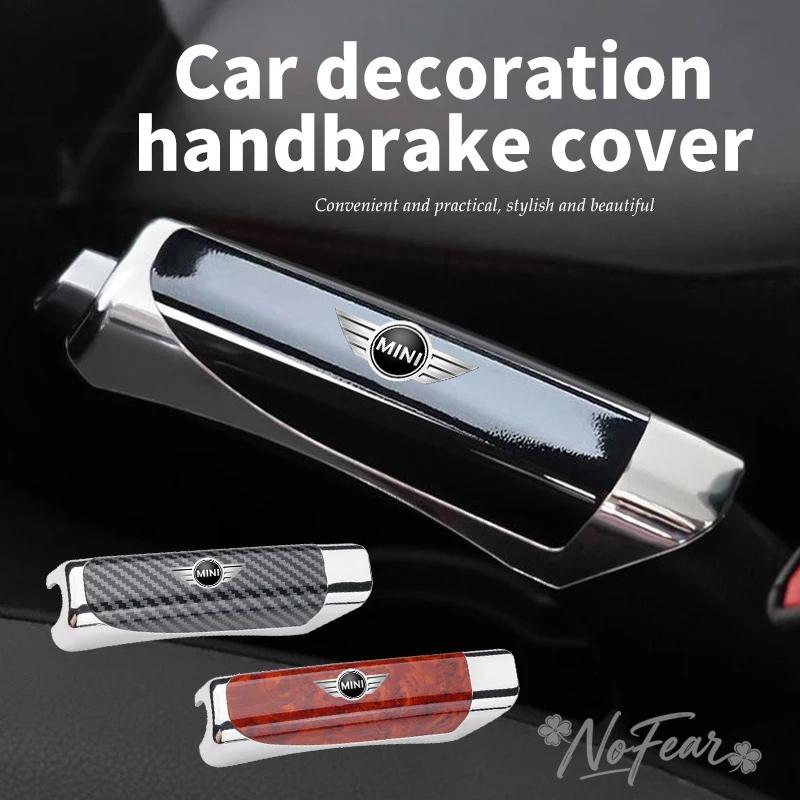 Car Logo Handbrake Cover Protective Hand Brake Sleeve for BMW Mini Cooper R50 R53 R55 R56 R60 R61 F54 F55 F56 F60 Car stickers G1