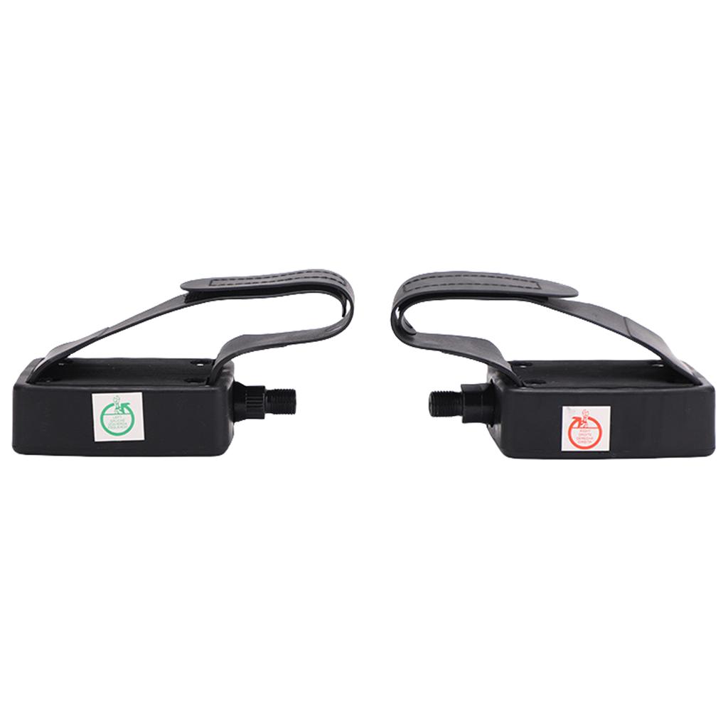 Replacement Fitness Pedals with Left Right Markings Enhancing Stability Adjustable Tear Resistant Straps for Exercising