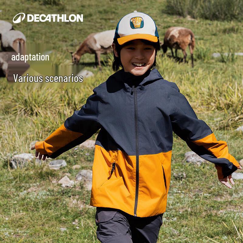 Decathlon Kids' Outdoor Hiking Waterproof Jacket
