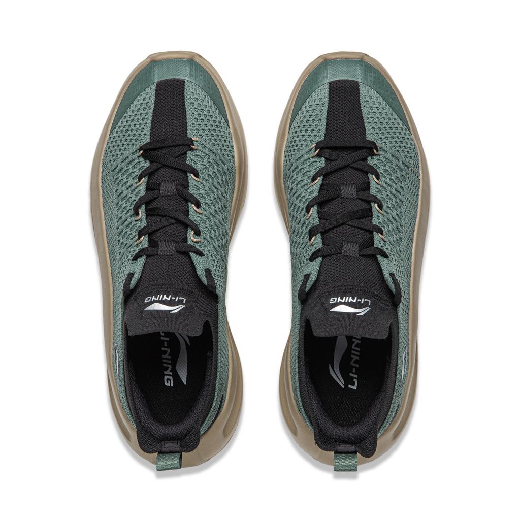 Li Ning Cloud Wave Slip On Cushioning Slip Resistant Abrasion Resistant Lightweight Low Top Casual Shoes Men's AGLW051-4