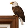 Accents de pièce inspirés par la nature, Décor Topper d'oiseau en bois pour porte, Statuette d'angle de forme adorable, Panneau décoratif en bois fait à la main, Aménagement intérieur de forêt