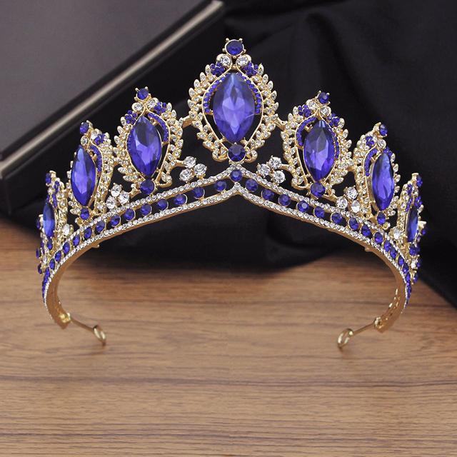 Великолепная хрустальная свадебная корона в винтажном стиле — фото 13