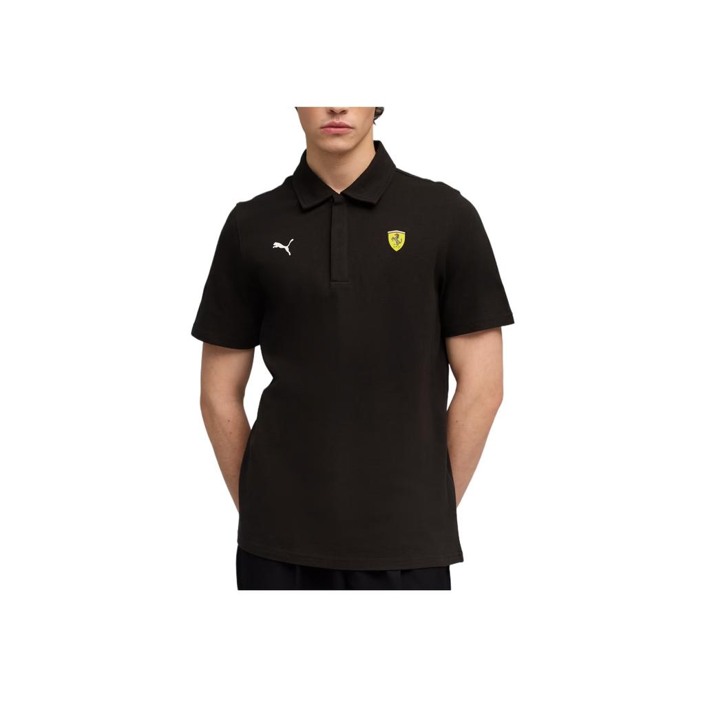 Puma Scuderia Ferrari Motorsport Casual Soft Solid Color Short Sleeve Polo Shirt Men tops 632781-01